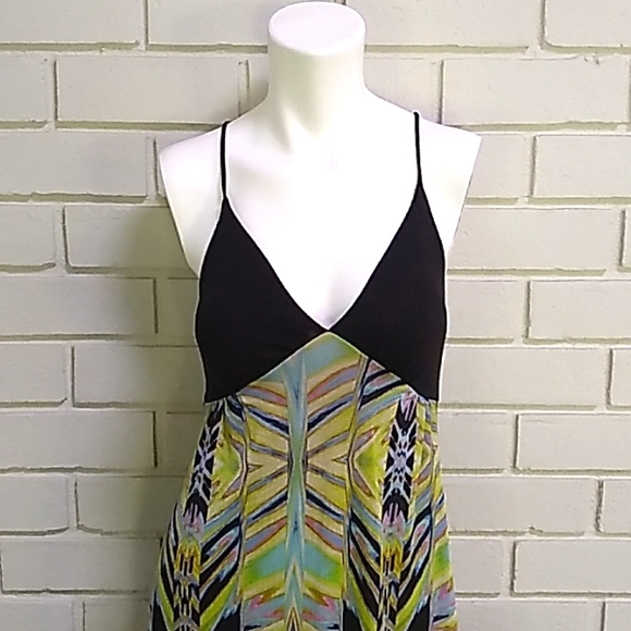 Charlotte Russe Abstract  Multicolor Maxi Dress. Size XS - Picture 2 of 10
